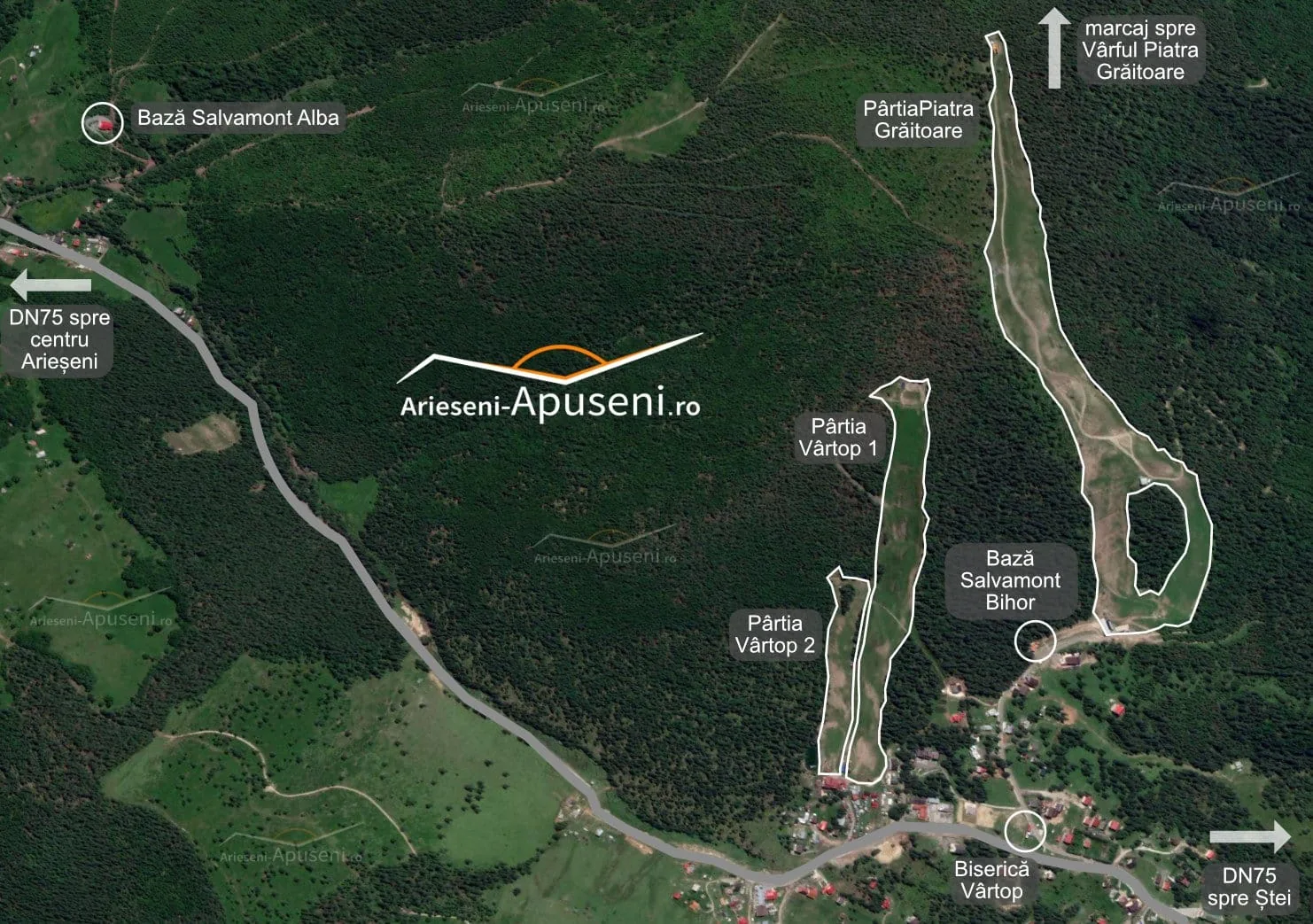Vârtop iarna — zăpadă asigurată și pârtii largi